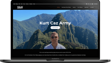 ARTENKO Kurt Caz Army Website Design