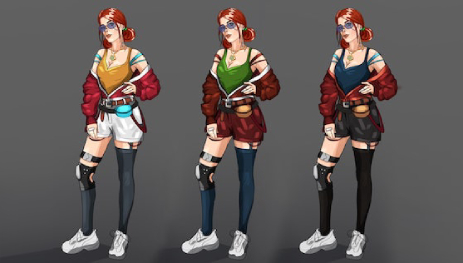 Artenko 2D Female Character Design